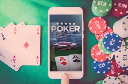 poker on a mobile phone